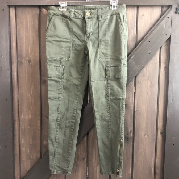 White House Black Market Pants - WHBM The Skimmer Army Green Ankle Pants